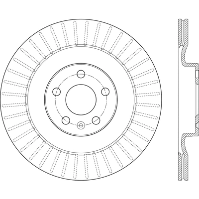 Rotor de frein à disque arrière par CENTRIC PARTS - 121.39053 pa1