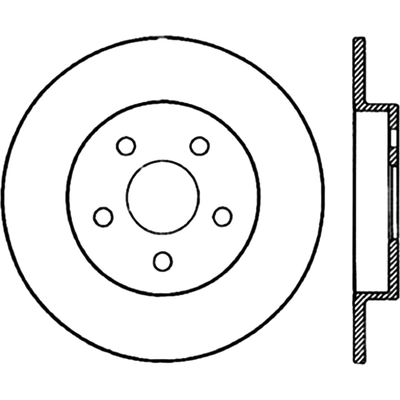 Rotor de frein à disque arrière par CENTRIC PARTS - 121.63028 pa2