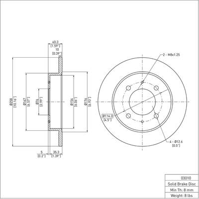 Rear Disc Brake Rotor by DYNAMIC FRICTION COMPANY - 600-03010 pa2