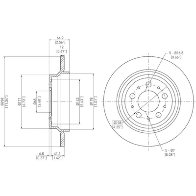 Rear Disc Brake Rotor by DYNAMIC FRICTION COMPANY - 600-27024 pa4