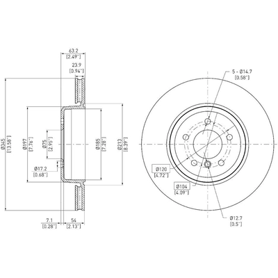 Rear Disc Brake Rotor by DYNAMIC FRICTION COMPANY - 600-31064 pa3