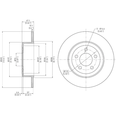 Rotor de frein à disque arrière by DYNAMIC FRICTION COMPANY - 600-39016 pa3