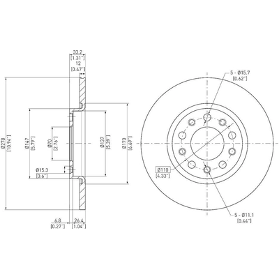 Rear Disc Brake Rotor by DYNAMIC FRICTION COMPANY - 600-42012 pa3