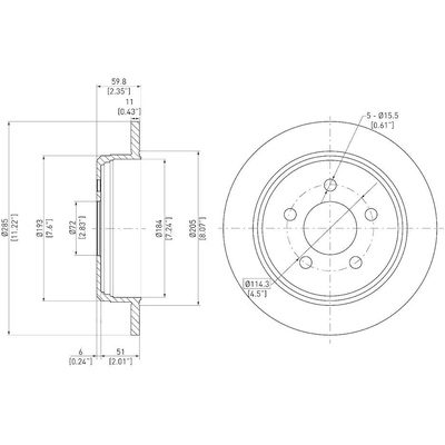 Rear Disc Brake Rotor by DYNAMIC FRICTION COMPANY - 600-42023 pa2