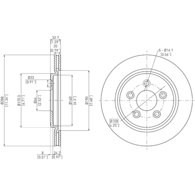 Rear Disc Brake Rotor by DYNAMIC FRICTION COMPANY - 600-54046 pa3