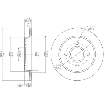 Rotor de frein à disque arrière by DYNAMIC FRICTION COMPANY - 600-54049 pa3