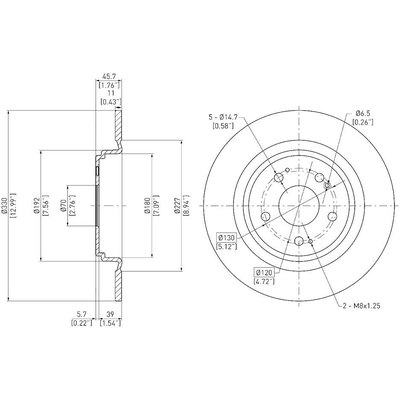 Rear Disc Brake Rotor by DYNAMIC FRICTION COMPANY - 600-58030 pa3