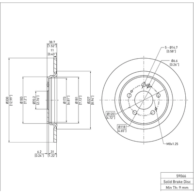 DYNAMIC FRICTION COMPANY - 600-59066 - Disc Brake Rotor pa1