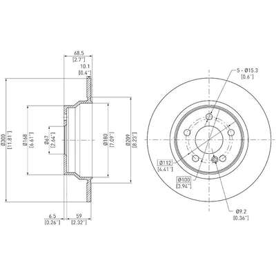 Rear Disc Brake Rotor by DYNAMIC FRICTION COMPANY - 600-63051 pa1