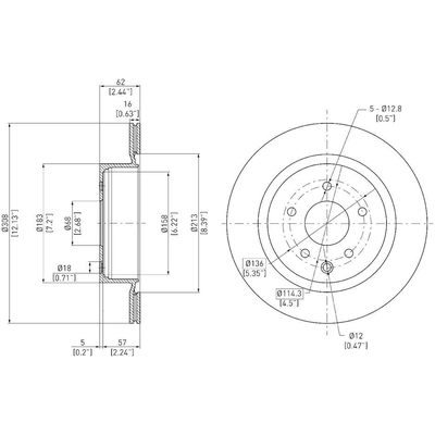 Rotor de frein à disque arrière by DYNAMIC FRICTION COMPANY - 600-67055 pa3