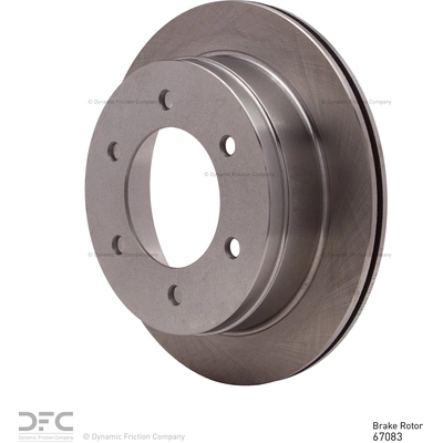 DYNAMIC FRICTION COMPANY - 600-67083 - Rear Disc Brake Rotor pa2