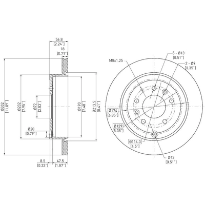 Rear Disc Brake Rotor by DYNAMIC FRICTION COMPANY - 600-80067 pa3