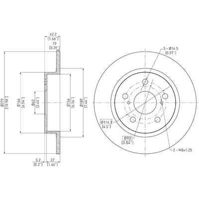 Rear Disc Brake Rotor by DYNAMIC FRICTION COMPANY - 600-91000 pa2