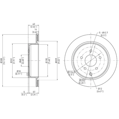 DYNAMIC FRICTION COMPANY - 604-67089 - Rotor de frein à disque arrière pa2