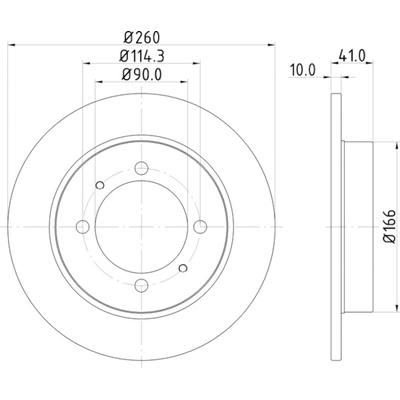 HELLA PAGID - 355105472 - Disc Brake Rotor pa1