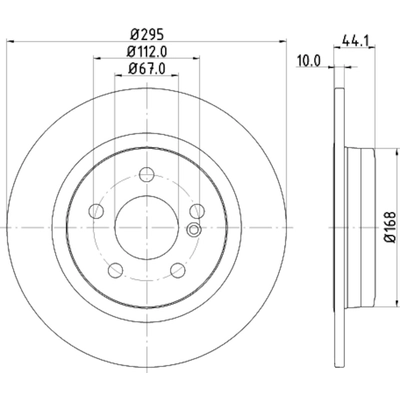 HELLA PAGID - 355119422 - Disc Brake Rotor pa1