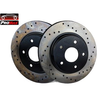 Rear Disc Brake Rotor (Pack of 2) by PROMAX - 22-53050 pa1