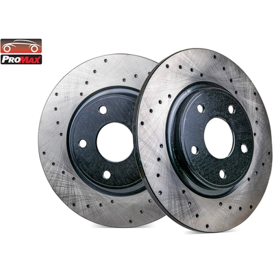 Rear Disc Brake Rotor (Pack of 2) by PROMAX - 22-53069 pa1