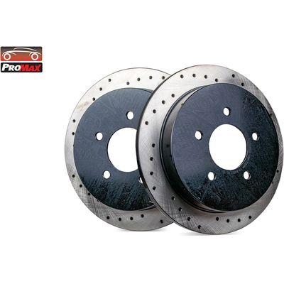 Rear Disc Brake Rotor (Pack of 2) by PROMAX - 22-54090 pa1