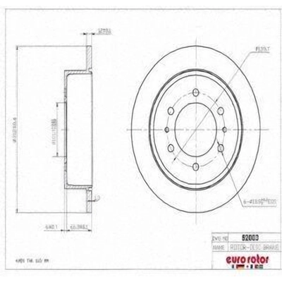 Rear Disc Brake Rotor by ULTRA - 52003 pa3