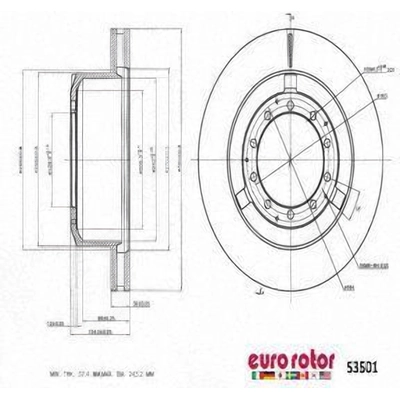 Rotor de frein � disque arri�re by ULTRA - 53501 pa9