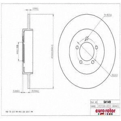 Rear Disc Brake Rotor by ULTRA - 54149 pa8