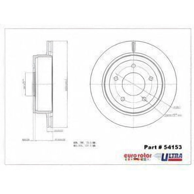 Rear Disc Brake Rotor by ULTRA - 54153 pa7