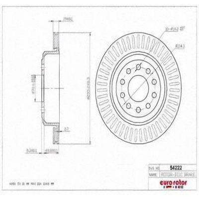 Rear Disc Brake Rotor by ULTRA - 54222 pa7