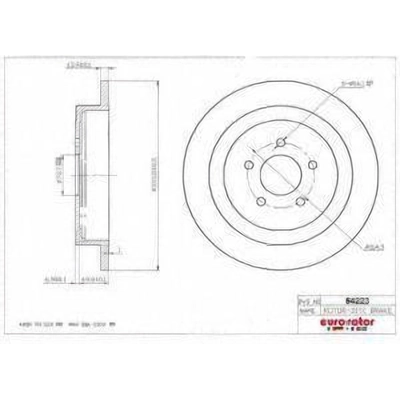 Rear Disc Brake Rotor by ULTRA - 54223 pa1