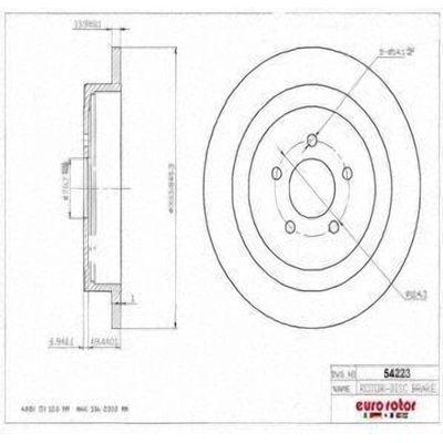 Rear Disc Brake Rotor by ULTRA - 54223 pa2