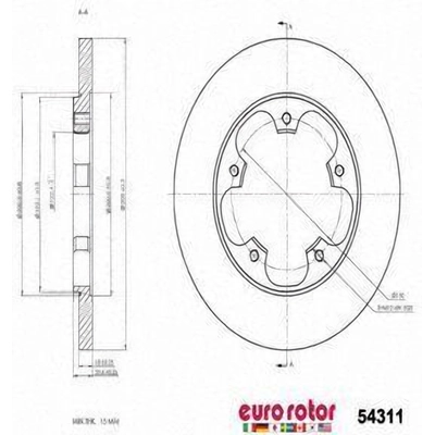 Rear Disc Brake Rotor by ULTRA - 54311 pa7