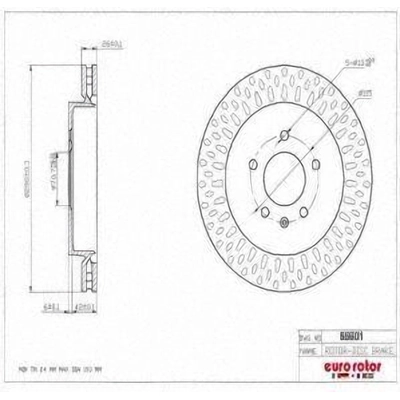 Rear Disc Brake Rotor by ULTRA - 55601 pa8