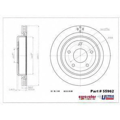 Rear Disc Brake Rotor by ULTRA - 55962 pa7