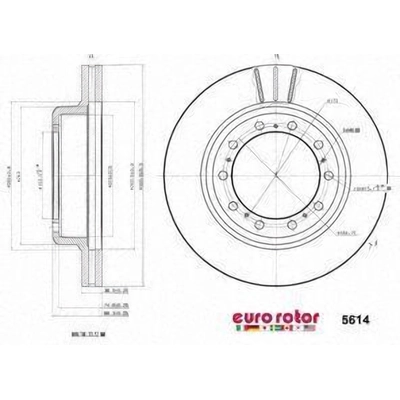 Rear Disc Brake Rotor by ULTRA - 5614 pa1