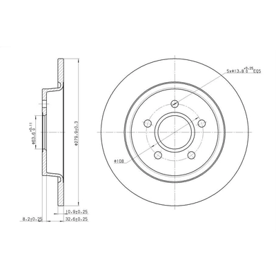 ULTRA - VO935 - Rotor de frein à disque arrière pa2