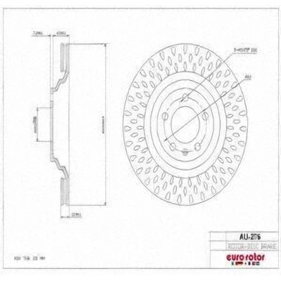 Rotor de frein à disque arrière de ULTRA - AU276 pa7