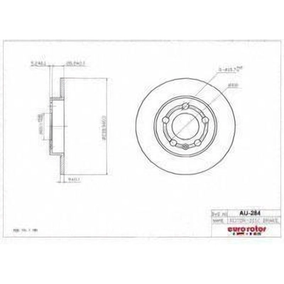 Rear Disc Brake Rotor by ULTRA - AU284 pa1