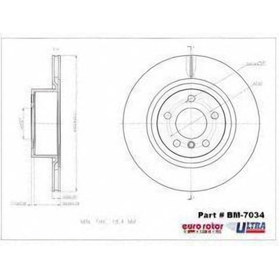 ULTRA - BM7034 - Rear Disc Brake Rotor pa1