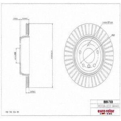 Rear Disc Brake Rotor by ULTRA - BM769 pa7