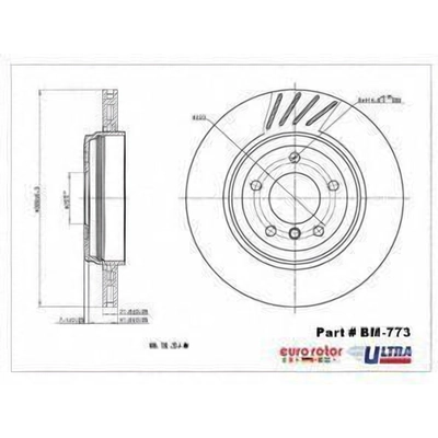 Rear Disc Brake Rotor by ULTRA - BM773 pa1