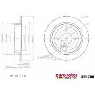 Rear Disc Brake Rotor by ULTRA - BM788 pa1