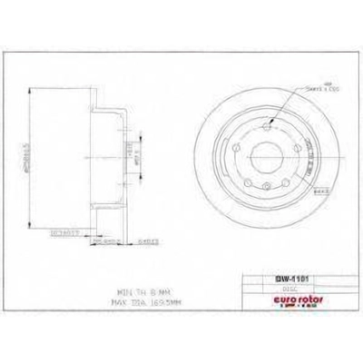 Rear Disc Brake Rotor by ULTRA - DW1101 pa1