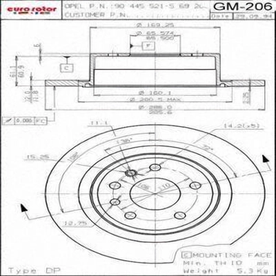 Rear Disc Brake Rotor by ULTRA - GM206 pa8
