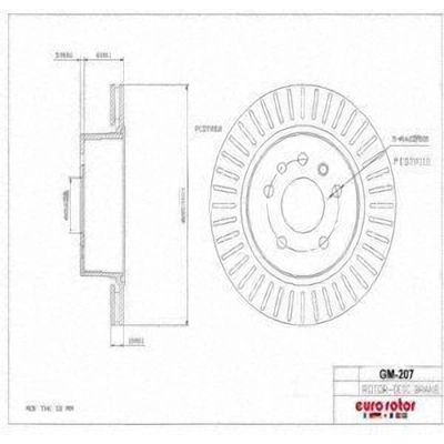 Rear Disc Brake Rotor by ULTRA - GM207 pa7