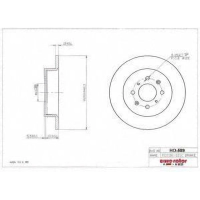 Rear Disc Brake Rotor by ULTRA - HO589 pa1