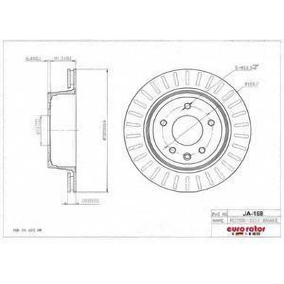 Rear Disc Brake Rotor by ULTRA - JA158 pa1