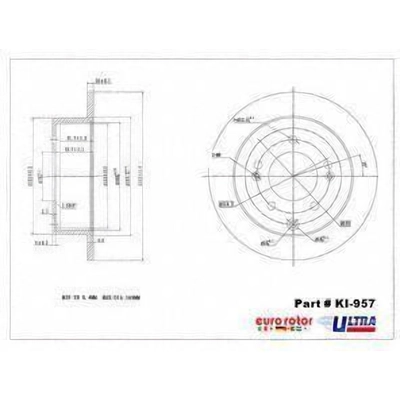 Rotor de frein � disque arri�re by ULTRA - KI957 pa1