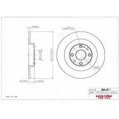 Rear Disc Brake Rotor by ULTRA - MA871 pa1