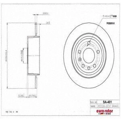 Rear Disc Brake Rotor by ULTRA - SA401 pa8