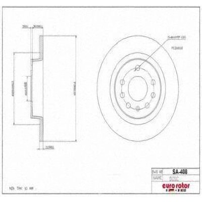 Rear Disc Brake Rotor by ULTRA - SA408 pa8